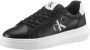 Calvin Klein Plateausneakers CHUNKY CUPSOLE MONO LTH WN vrijetijdsschoen lage schoen veterschoen met ck-opdruk aan de zijkant - Thumbnail 4