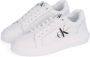 Calvin Klein Plateausneakers CHUNKY CUPSOLE MONO LTH WN vrijetijdsschoen lage schoen veterschoen met ck-opdruk aan de zijkant - Thumbnail 2