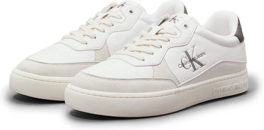 Calvin Klein Plateausneakers CLASSIC CUPSOLE LOW LTH ML FAD vrijetijdsschoen lage schoen veterschoen met zijlijk monogram - Foto 3