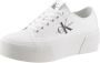 Calvin Klein Witte Flatform Cupsole Lage Sneakers White Dames - Thumbnail 2