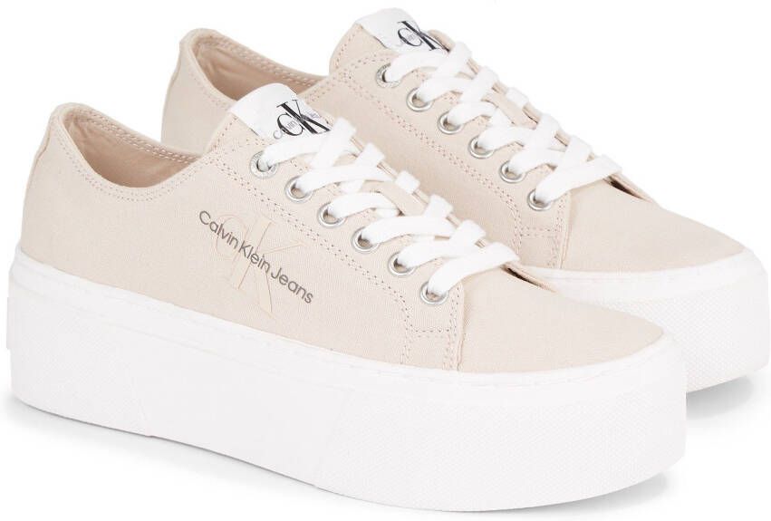 Calvin Klein Plateausneakers JENNA 19T *I met logo-opdruk vrijetijdsschoen lage schoen veterschoen