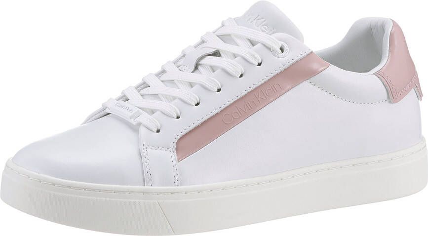 Calvin Klein Plateausneakers LOGO CUPSOLE LACE UP met veel logo-opschriften