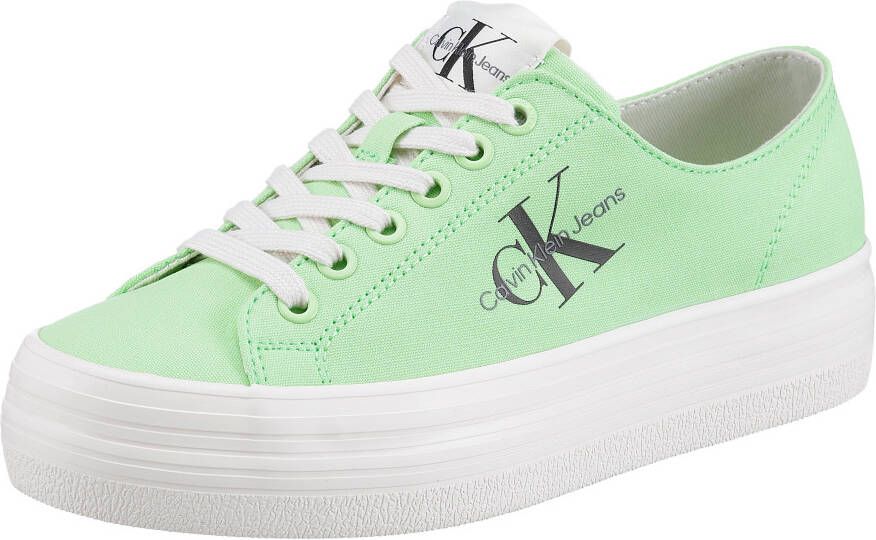 Calvin Klein Sneakers Vulc Flatform Essential Mono in groen