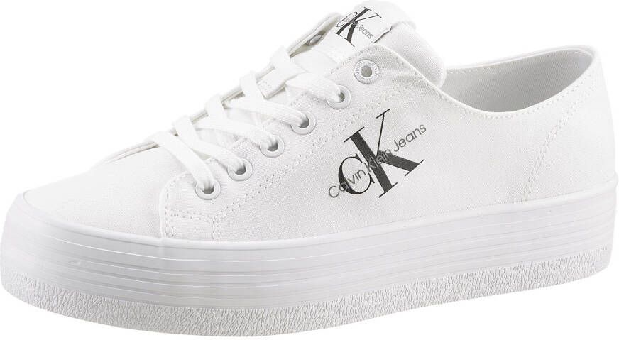 Calvin Klein Plateausneakers SHIVARY 16T in tijdloze uitstraling vrijetijdsschoen lage schoen veterschoen