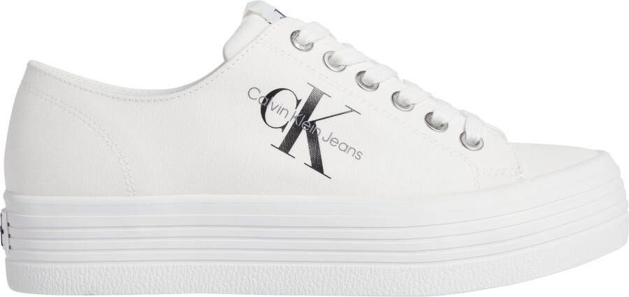 Calvin Klein Vulcanized Flatform Laceup Lage sneakers Dames Wit - Foto 6