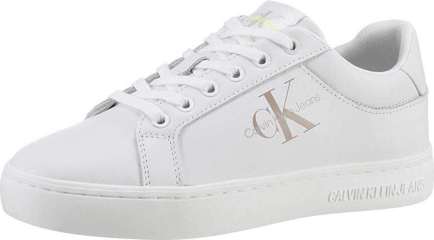 Calvin Klein Jeans Sneakers van leer met labeldetails model 'FLUO CONT' - Foto 2