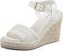 Calvin Klein Sandaaltjes WIRA 5C *I met raffia beklede sleehak - Thumbnail 1