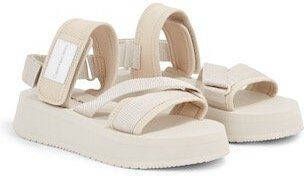 Calvin Klein Sandalen met klittenbandsluiting en elastiek