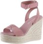 Calvin Klein Sleehaksandaaltjes WEDGE SANDAL SU MG BTW zomerschoen sandaal keilhak met klittenbandjes - Thumbnail 1