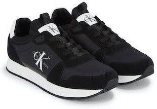 Calvin Klein Slip-on sneakers RUNNER SOCK LACEUP NY-LTH met elastische instap vrijetijdsschoen halfhoge schoen instapschoen