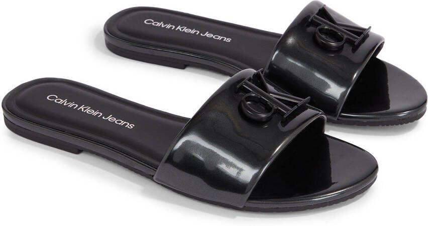 Calvin Klein Jeans Slippers FLAT SANDAL SLIDE MG MET