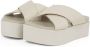 Calvin Klein Slippers FLATFORM CROSS MG UC plateau zomerschoen pantoffels met kruisverband - Thumbnail 1