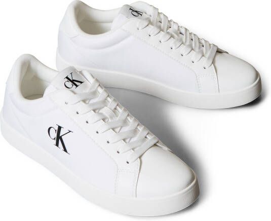 Calvin Klein Sneakers CUPSOLE LACE UP PU MG Veterschoen lage schoen vrijetijdssneaker Casual-veterschoen met CK-logo