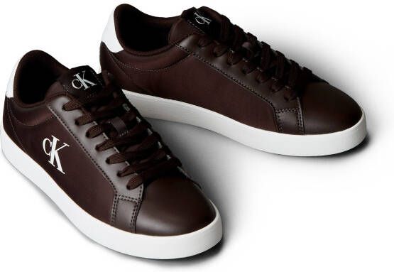 Calvin Klein Sneakers CUPSOLE LACE UP PU MG Veterschoen lage schoen vrijetijdssneaker Casual-veterschoen met CK-logo