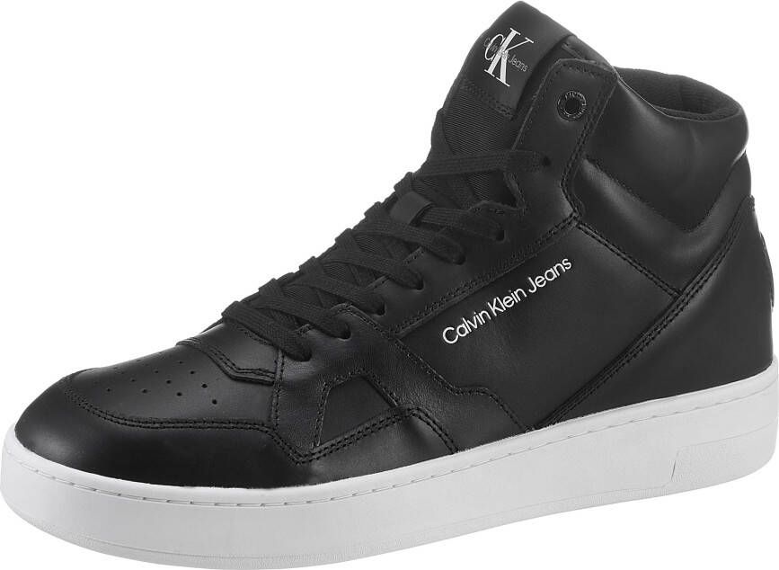 Calvin Klein Sneakers BASKET CUPS LACEUP HIGH LTH met witte plateauzool