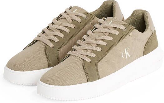 Calvin Klein Sneakers CHUNKY CUPSOLE MG CANVAS halfschoen veterschoen vrijetijdssneaker met zij ck-logo