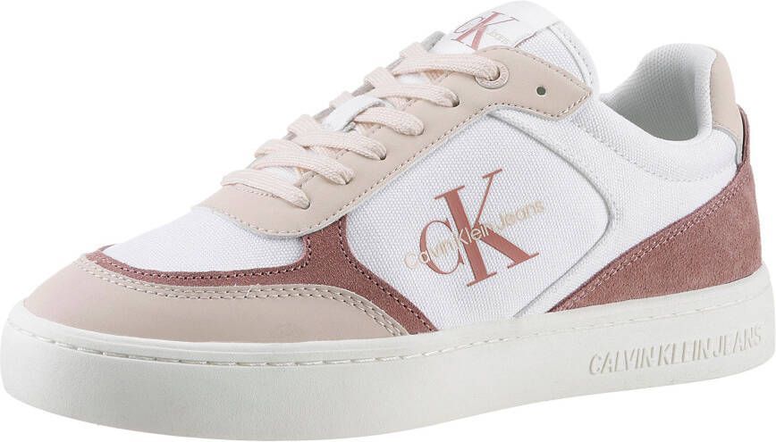 Calvin Klein Sneakers CLASSIC CUPSOLE LOW MIX ML BTW met contrasterende details vrijetijdsschoen lage schoen veterschoen