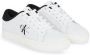 Calvin Klein Witte polyester sneakers met veters contrastdetails print logo White Dames - Thumbnail 4