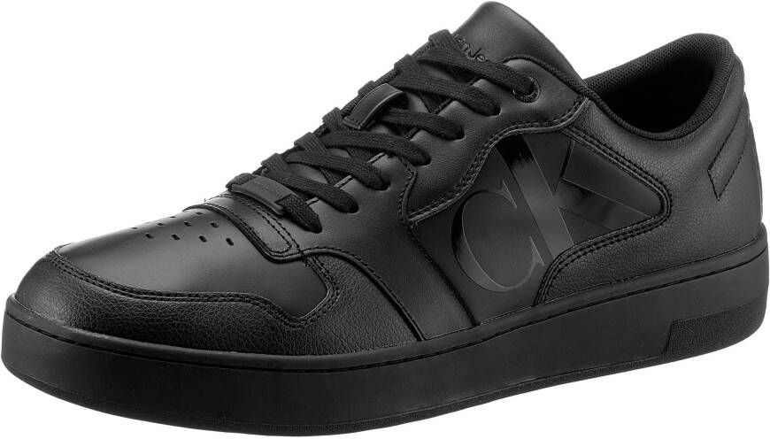 Calvin Klein Sneakers CUPSOLE LACEUP BASKET LOW POLY met logo-initialen in lak-look opzij