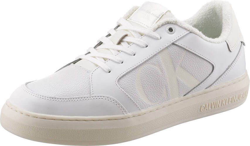 Calvin Klein Sneakers met ck-logo aan de zijkant vrijetijdsschoen lage schoen veterschoen