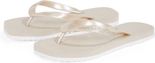 Calvin Klein Jeans Teenslippers met labelopschrift