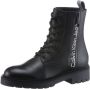 Calvin Klein Veterlaarsjes COMBAT MID LACEUP BOOT ZIP WN met logo-opschrift opzij - Thumbnail 1