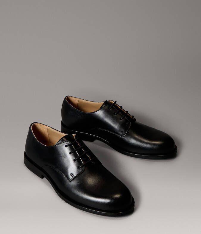 Calvin Klein Veterschoenen ESS RUBBER DERBY LTH Kostuumschoen zakelijke veterschoen klassieke veterschoen met CK-merklogo