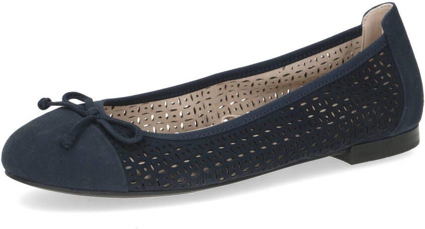 Caprice Ballerina's blokhak business schoen comfortabele schoen met subtiele sierstrik