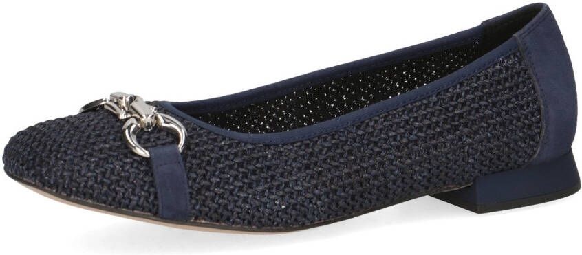 Caprice Ballerina's blokhak comfortabele schoen business schoen met sieraandeel