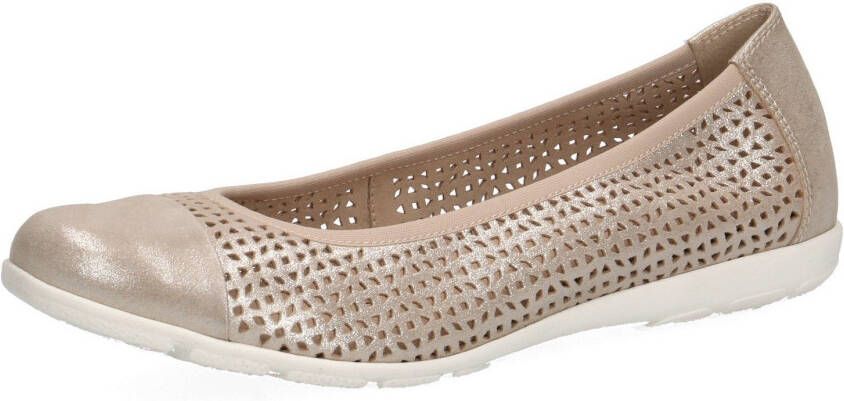 Caprice Ballerina's slipper comfortabele schoen instapschoen met perforatie - Foto 3