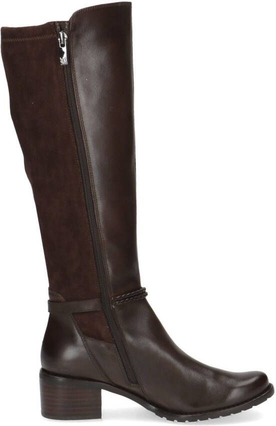 Caprice Laarzen blokhak lange schachtlaarzen zakelijke laarzen met vlechtband - Foto 2