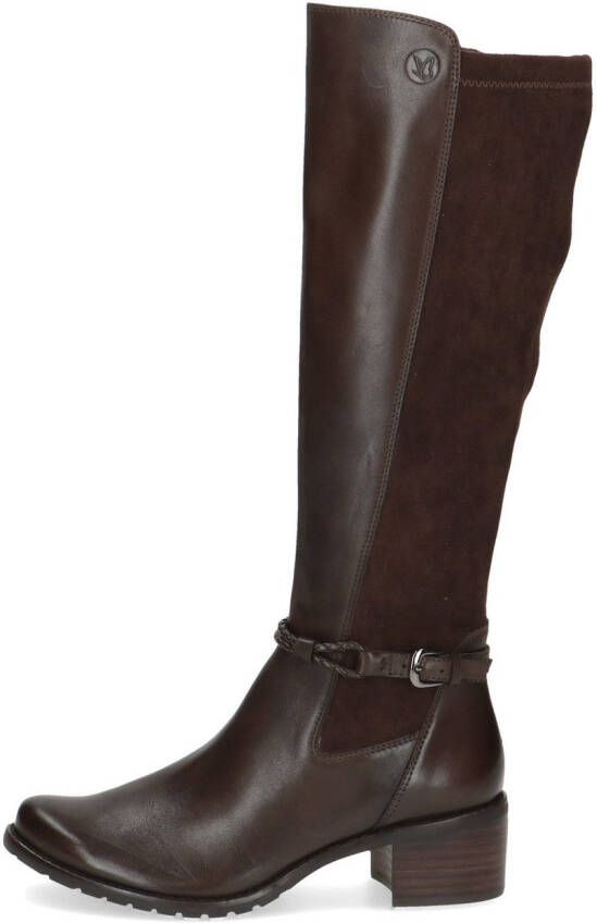 Caprice Laarzen blokhak lange schachtlaarzen zakelijke laarzen met vlechtband - Foto 3