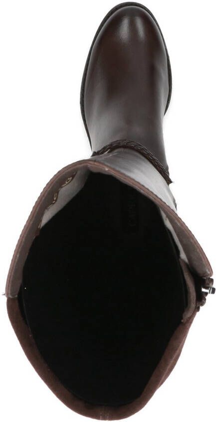 Caprice Laarzen blokhak lange schachtlaarzen zakelijke laarzen met vlechtband - Foto 4