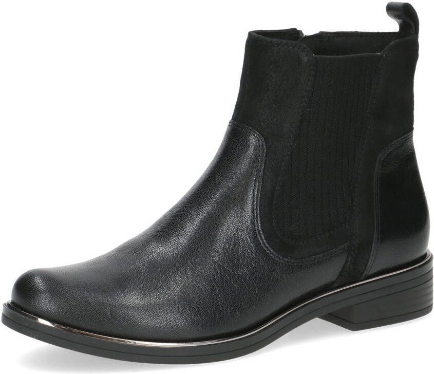Caprice Chelsea-boots blokhak laarzen enkellaars met praktische rits