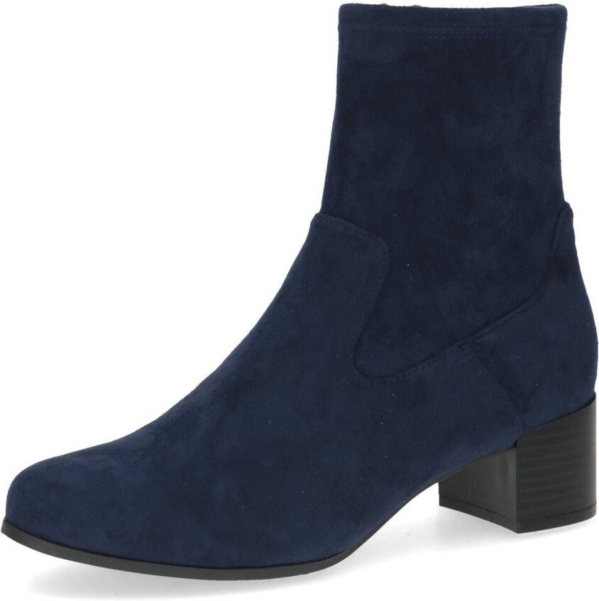 Caprice Laarsjes blokhak businessschoen met praktische binnenrits