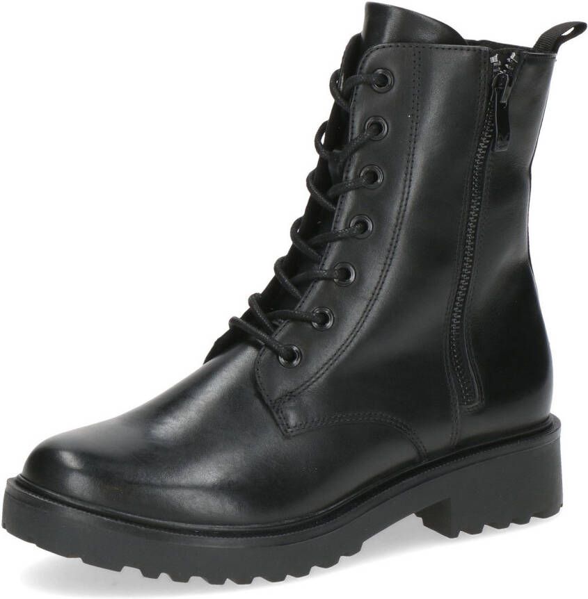 Caprice Laarsjes blokhak veterschoenen twee ritsen