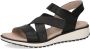 Caprice Sleehaksandaaltjes riemchensandaal zomerschoen comfortabele schoen met strass-steentjes - Thumbnail 2