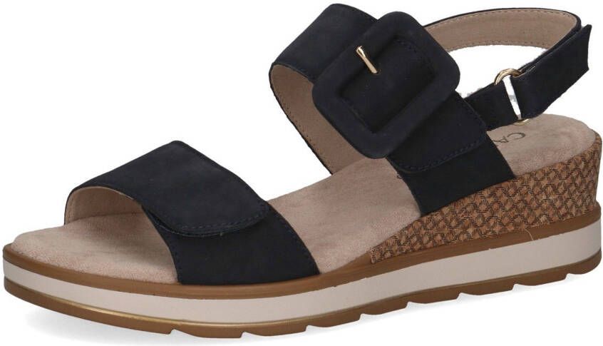 Caprice Sleehaksandaaltjes zomerschoen riem-sandaal in comfortabele breedte