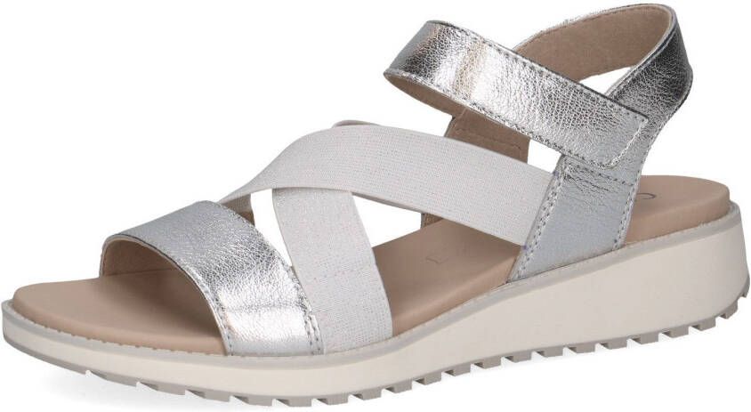 Caprice Sleehaksandaaltjes riemchensandaal zomerschoen comfortabele schoen met strass-steentjes