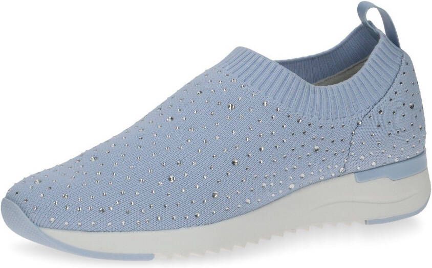Caprice Slip-on sneakers met strassteentjes