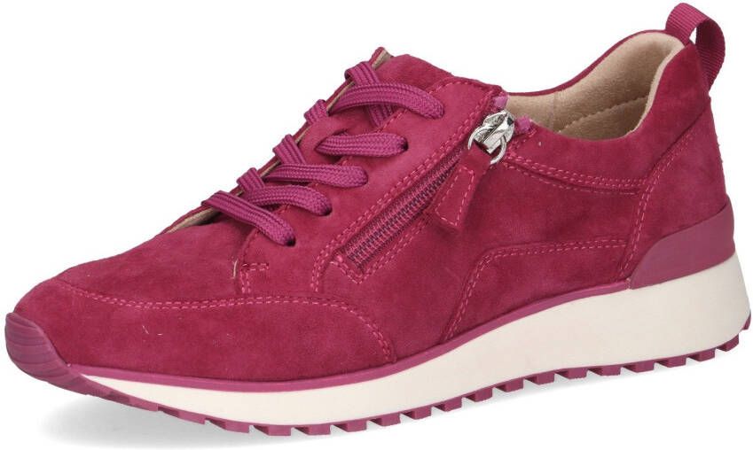Caprice Sneakers met sleehak vrijetijdsschoen lage schoen veterschoen in comfortwijdte g (= breed)