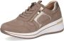 Caprice Sneakers met sleehak vrijetijdsschoen lage schoen veterschoen met contrastafwerking breedte h - Thumbnail 3