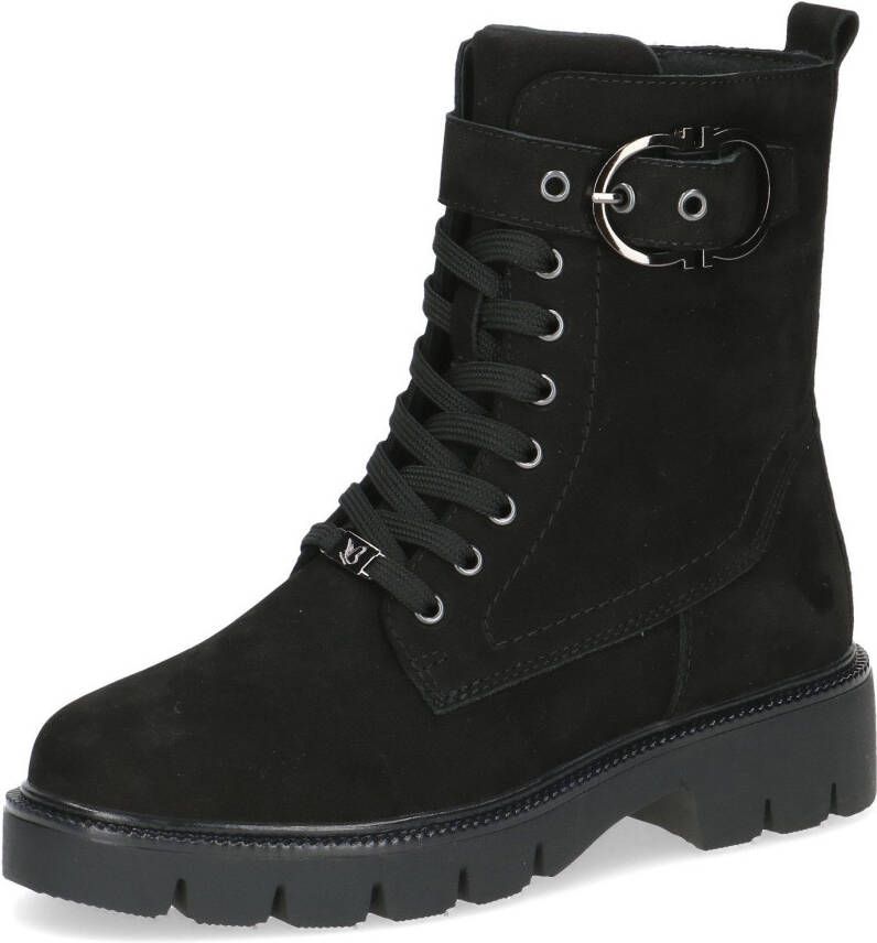 Caprice Veterschoenen blokhak veterschoen met praktisch verwisselbaar voetbed