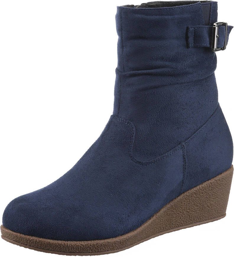 CITY WALK Laarsjes met plooien aan de slouchy schacht - Foto 1