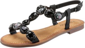 CITY WALK Sandalen met siersteen-garnering