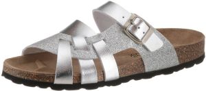 CITY WALK Slippers in metallic- glitter-look