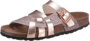 CITY WALK Slippers in metallic- glitter-look