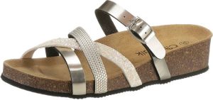 CITY WALK Slippers in metallic-look