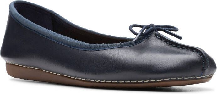 Clarks Ballerina's Freckle Ice Slipper flats slipper met strikjes