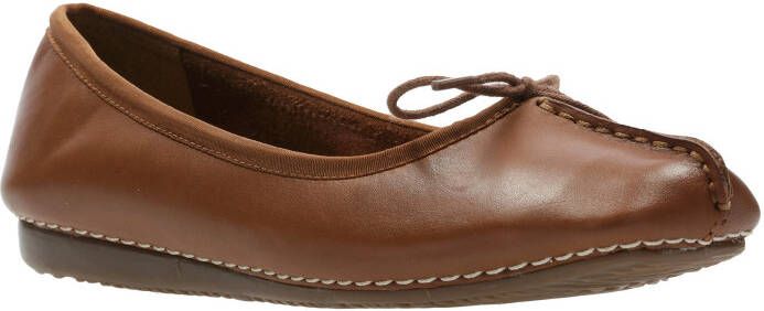 Clarks Ballerina's Freckle Ice Slipper flats slipper met strikjes